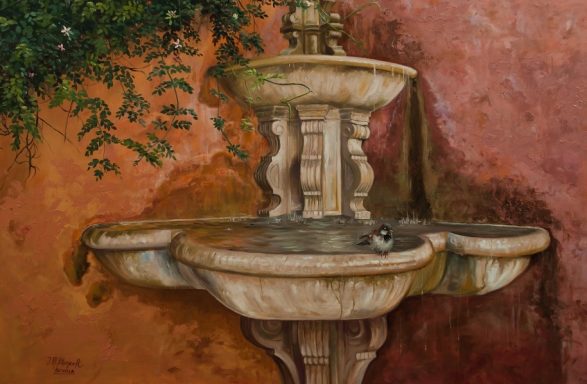 pintura fuente de la Juderia