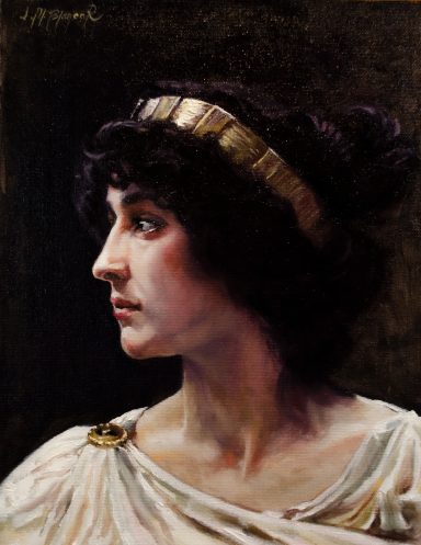 Irene, pintura al oleo copia de William Bougoreau