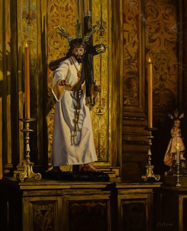 Pintura cristo del Valle de Sevilla.