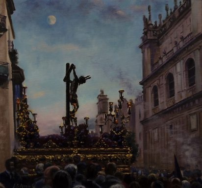 pintura de la procesión de San Bernardo en Sevilla