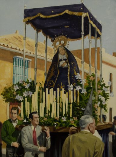 Pintura procesion de semana santa, Badolatosa